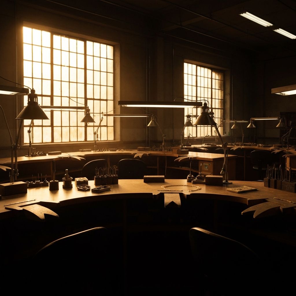 Interior del taller de joyeria de D'Or Joiers